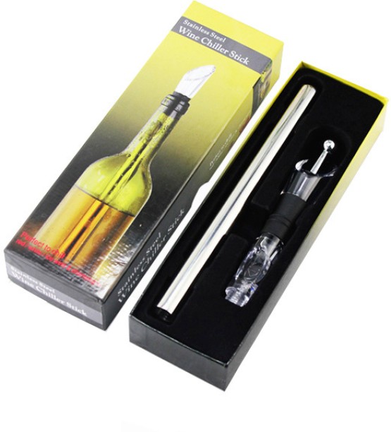 ALANES Wine Chiller Stainless Steel Wine Bottle Chiller Stick Countertop Wine Cooler