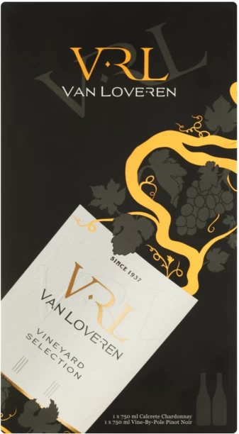 Van Loveren Calcrete Chardonnay and Vine-By-Pole Gift Box Red Wine