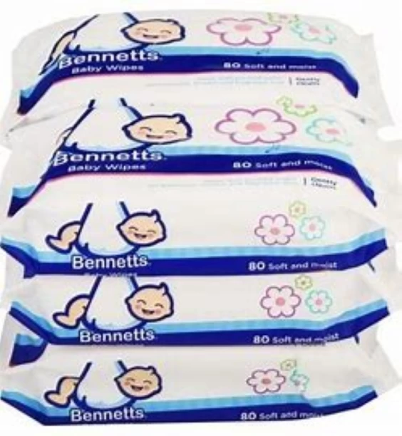 bennetts Baby Wet Wipes 6 X 80s