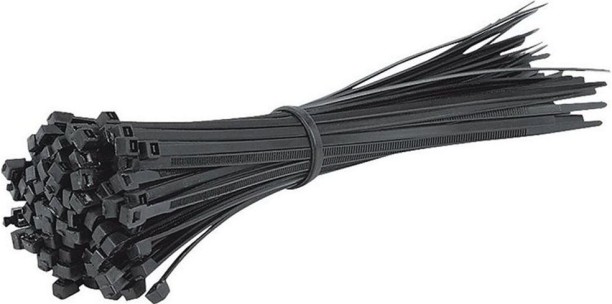 RUWAG Cable Ties Black 4.9mm x 197mm Nylon Standard Cable Tie