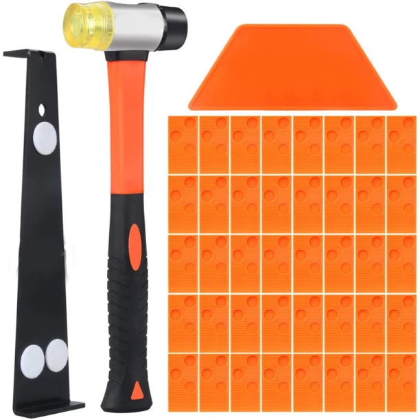 ALANES Laminate Wood Flooring Installation Tool Kit Spacers Pull Bar Hammer Engineered Flooring