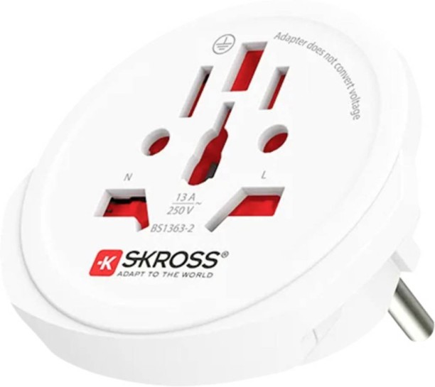 SKROSS World to Europe Travel Adapter Worldwide Adaptor