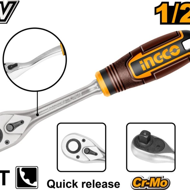 INGCO Ratchet Wrench 1/2" Dr Single Sided Rachet Wrench