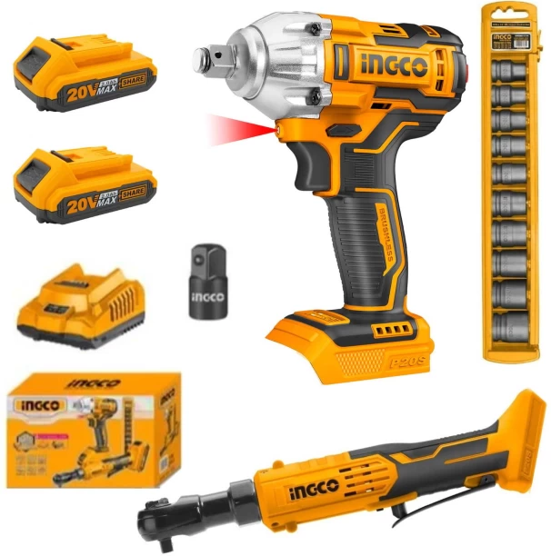 inGCO Cordless Impact & Combo Kit Single Sided Rachet Wrench