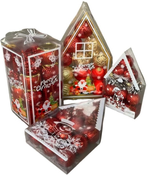 Merry Christmas 48 Pcs Christmas Balls - Bulk Mixed Color Ornaments, Shatterproof Tree Decor Clearance Sale Balls for  Indoor Use, Outdoor Use