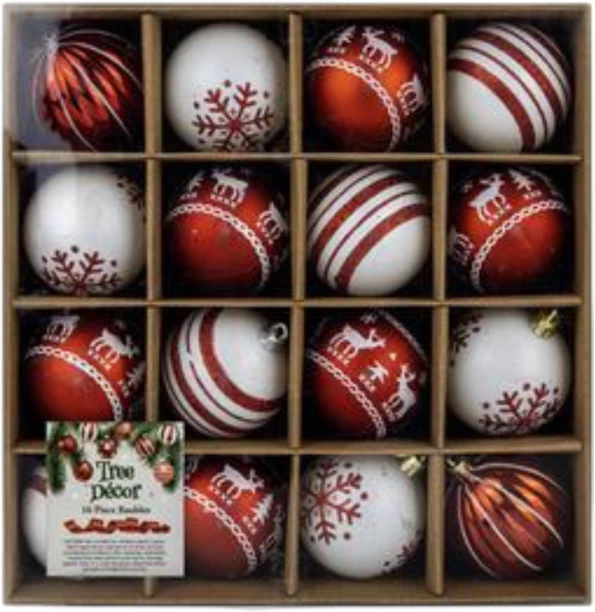 Xmas Décor 067-000959 Balls for  Indoor Use