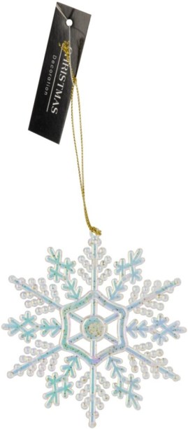 Excellent Houseware Assorted Snowflake (each sold separately) Hanging Ornaments for  Indoor Use