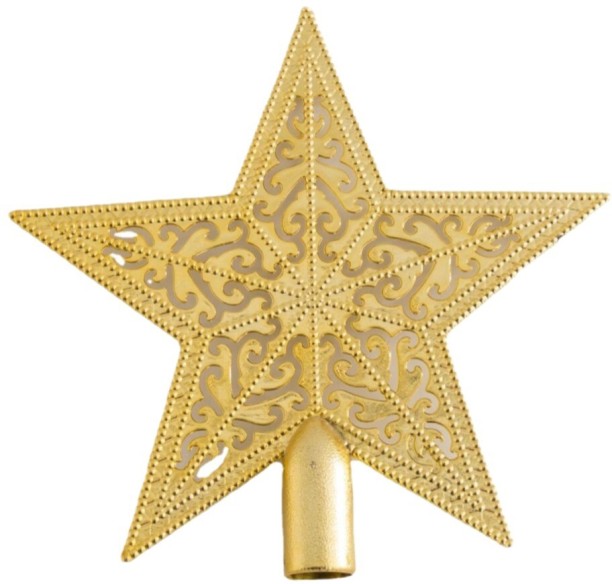 Liviosa Christmas Tree Topper Star Christmas Tree Topper Accessories Plastic Five-Pointed Star Christmas Star Accessories Christmas Decorations for  Indoor Use