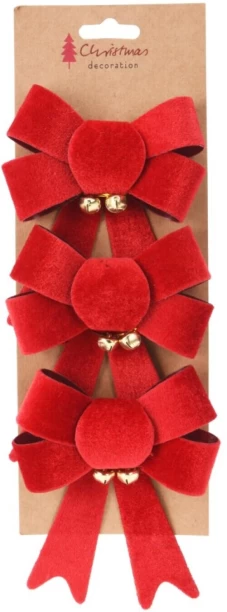 Excellent Houseware 3 Bell Bows Stick On for  Indoor Use