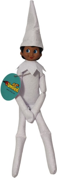 Umlozi Christmas Elf - Mischief Elf - White Hanging Ornaments for  Indoor Use