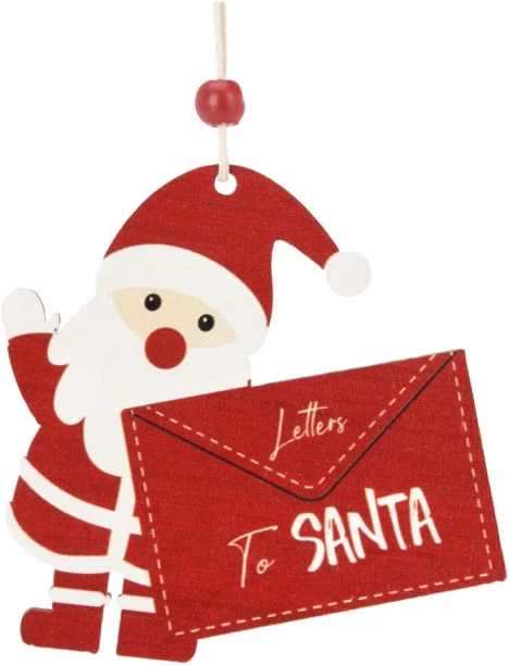 Excellent Houseware Letter To Santa Tee Decor Assorted Hanging Ornaments for  Indoor Use