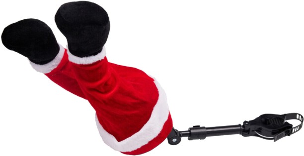 Santa's Trading Santa Legs With Movement Hanging Ornaments for  Indoor Use