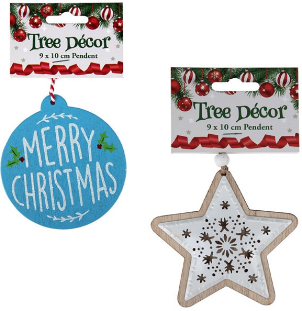 Xmas Décor Xmas Tree Decor Pendent 9cm x 10cm Hanging Ornaments for  Indoor Use