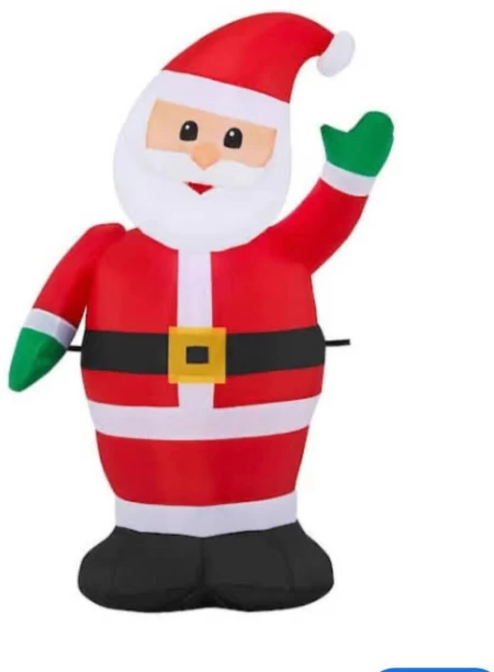 Inflatable figure Santa Claus NA Hanging Candy Cane for Indoor Use