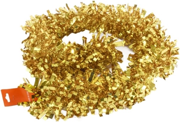 tog Metallic Gold Tinsel Garland Garlands for  Indoor Use