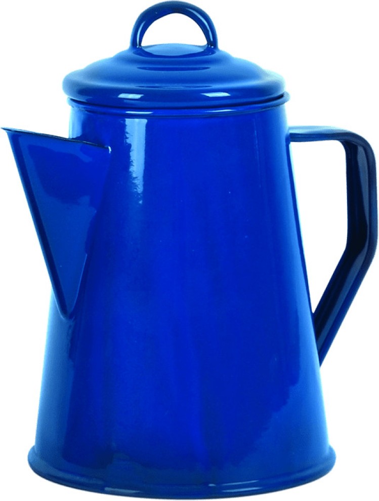 LK's Enamel Coffee LKS Enamel Coffee Pot Pot with Lid L