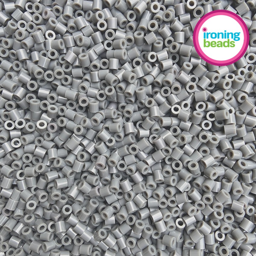 Ironing Beads Packet of 800 Grey Dark Beads Plastic Hama Fuse