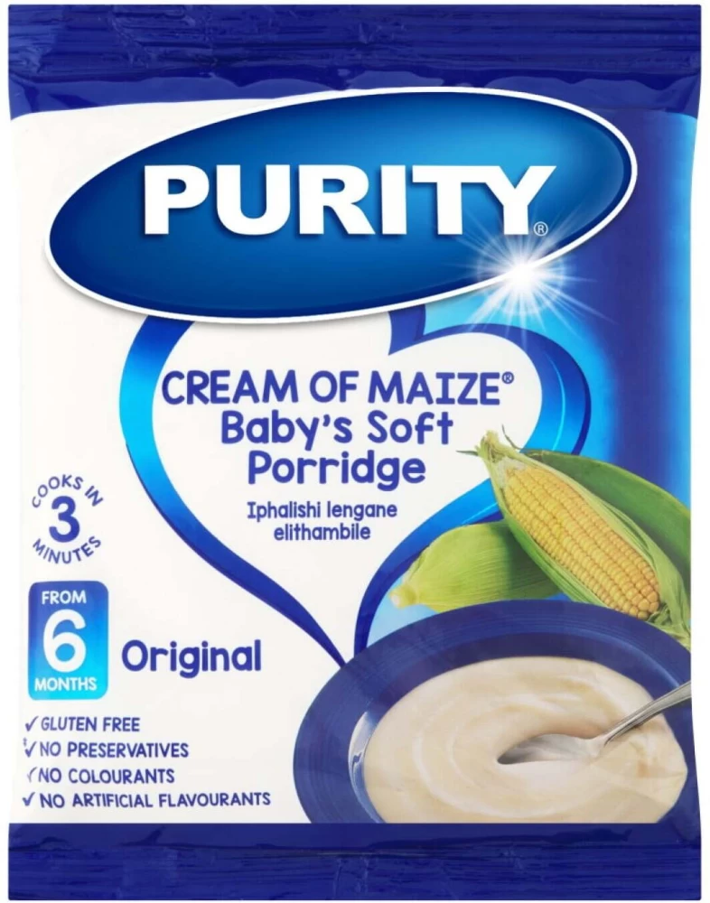 Purity Rice Cereal At Months Purity Cream Of Maize Infant Cereal