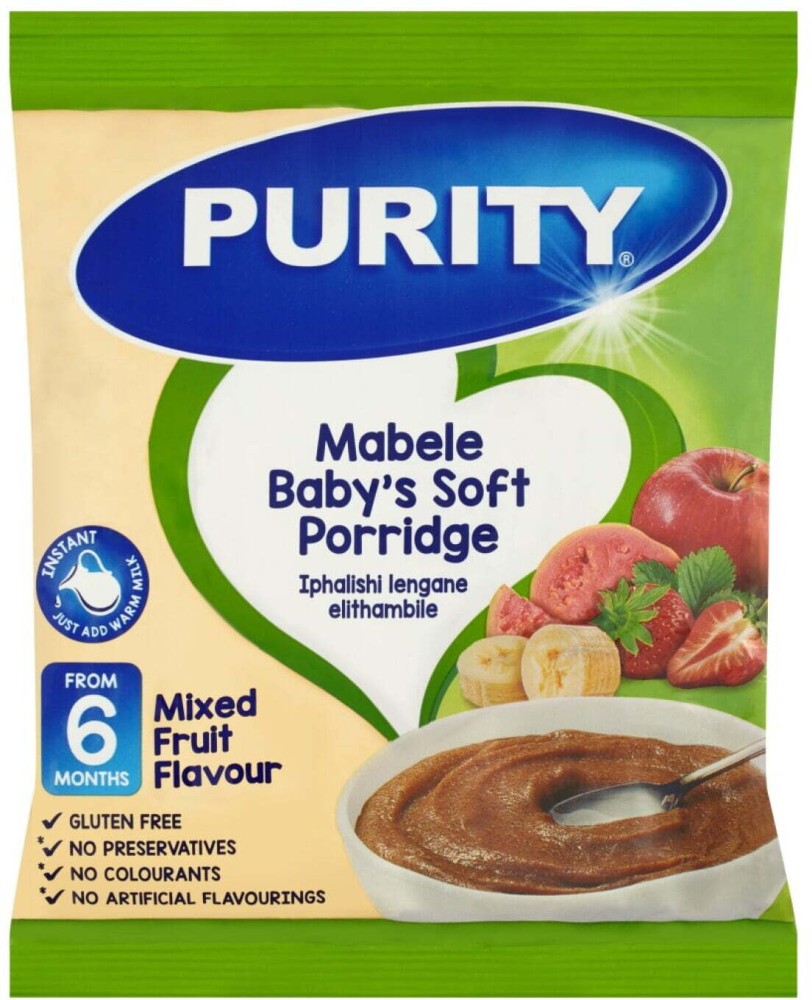 Soft Porridge Instant Porridge For Babies Purity Mixed Fruit