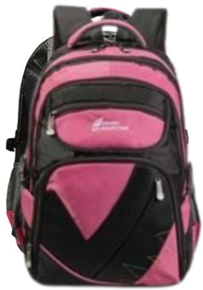 Camel Mountain School Back bag Grey/Pink Laptop Backpack Makro