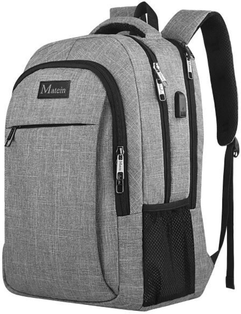 MATEIN Travel Laptop Bag with USB Charging Port Laptop Backpack