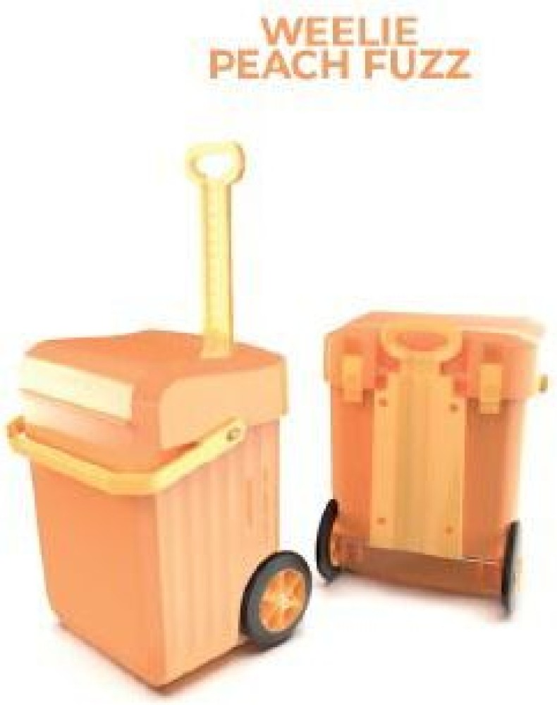 Weelie Suitcase School Bag Waterproof Trolley (Purple, Peach, 30 L