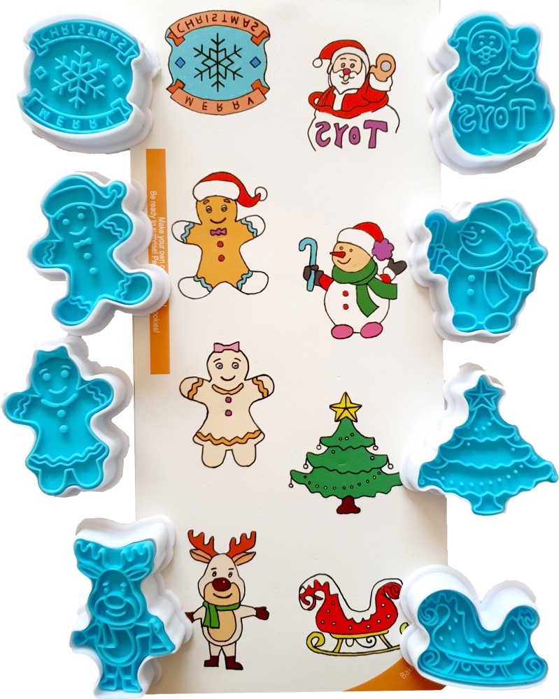 Maruti Groups Christmas Plunger Cookie Cutter Set Children's