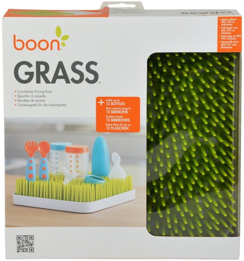 Boon Grass Countertop Drying rack Spring Green Bottle Cleaner Makro
