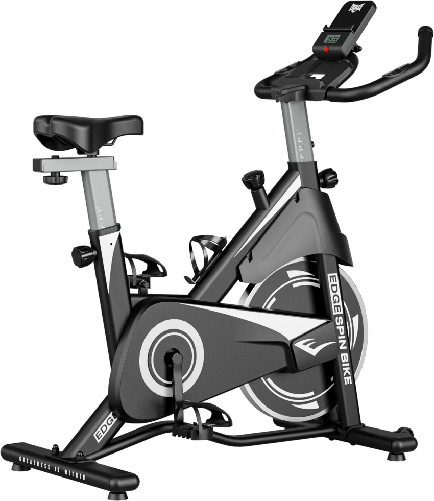 Everlast Edge Spin Bike Upright Stationary Cardio Exercise Bike