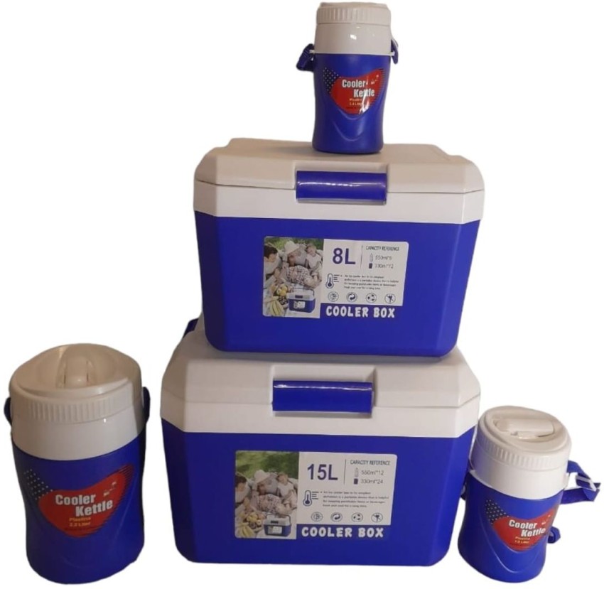 SMTE-5 Piece Cooler box-THM0A1 - Blue Plastic Multipurpose Cooler