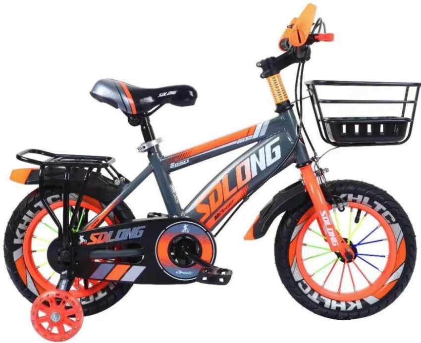 SOLONG Smart Blue 14-Inch Kid's Bike with Trainer Wheels – Bold