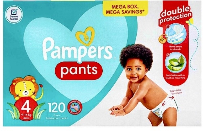 Pampers Pants Size – MEGA BOX (120 Pants) 9-14 kg Double