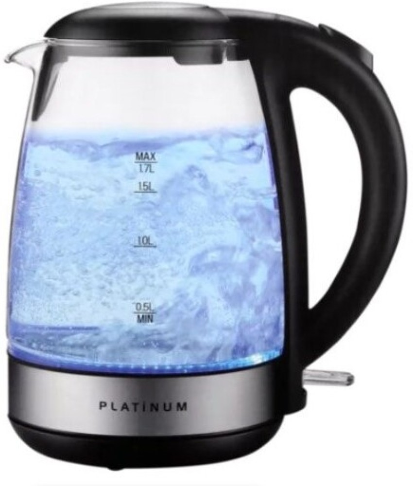 Platinum Glass Cordless Electric Kettle Parallel Import
