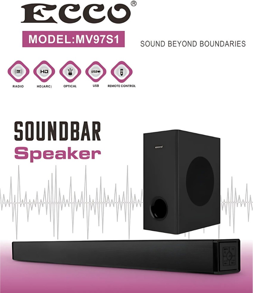 ecco MV97S1 Soundbar Mini Hi-Fi System Makro