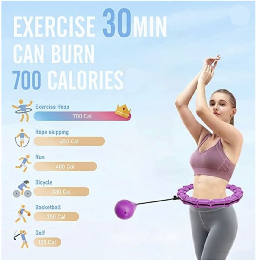 TGT- Weighted Hula Hoop for Abdomen Fitness and Waist Toning