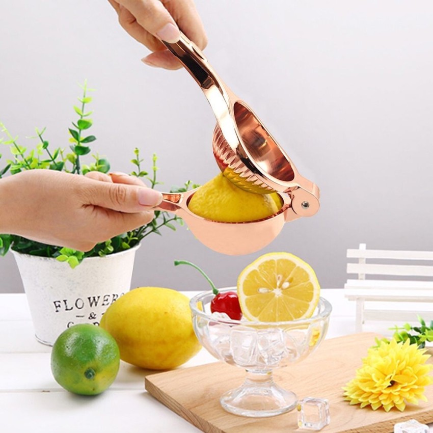 Takme Home Rose Gold Citrus Lemon Hand Press Juicer Steel