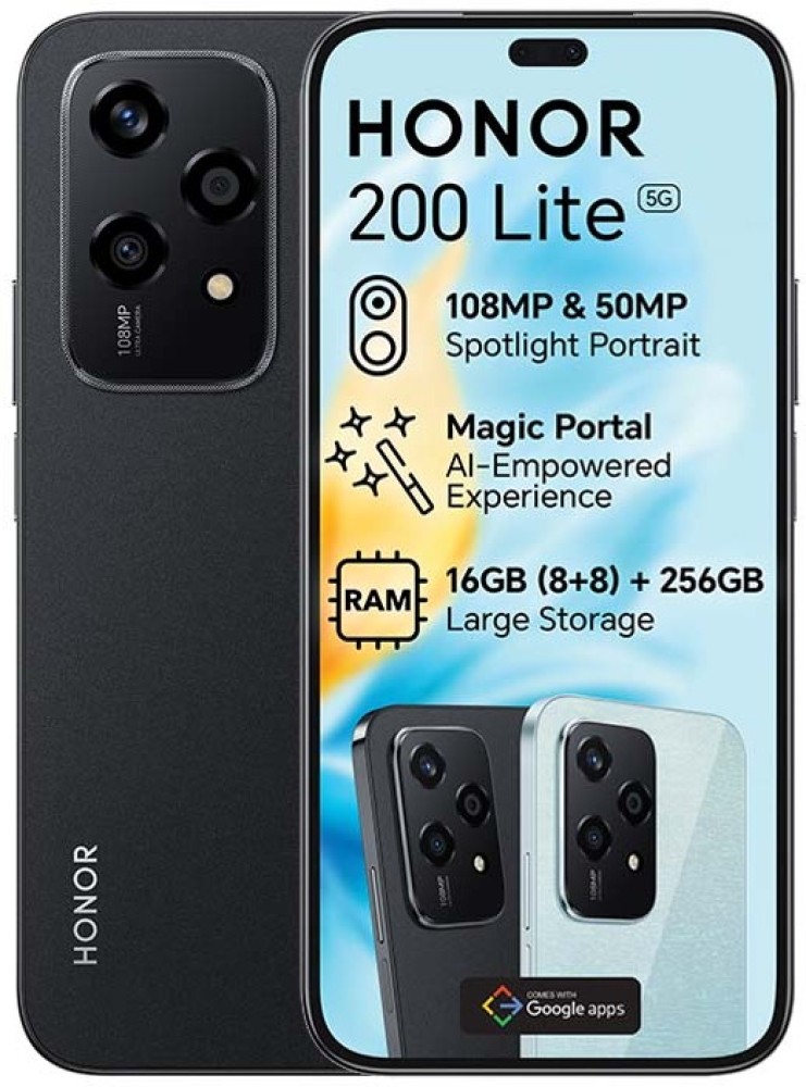 Honor 200 Lite (Black, 256 GB) Makro