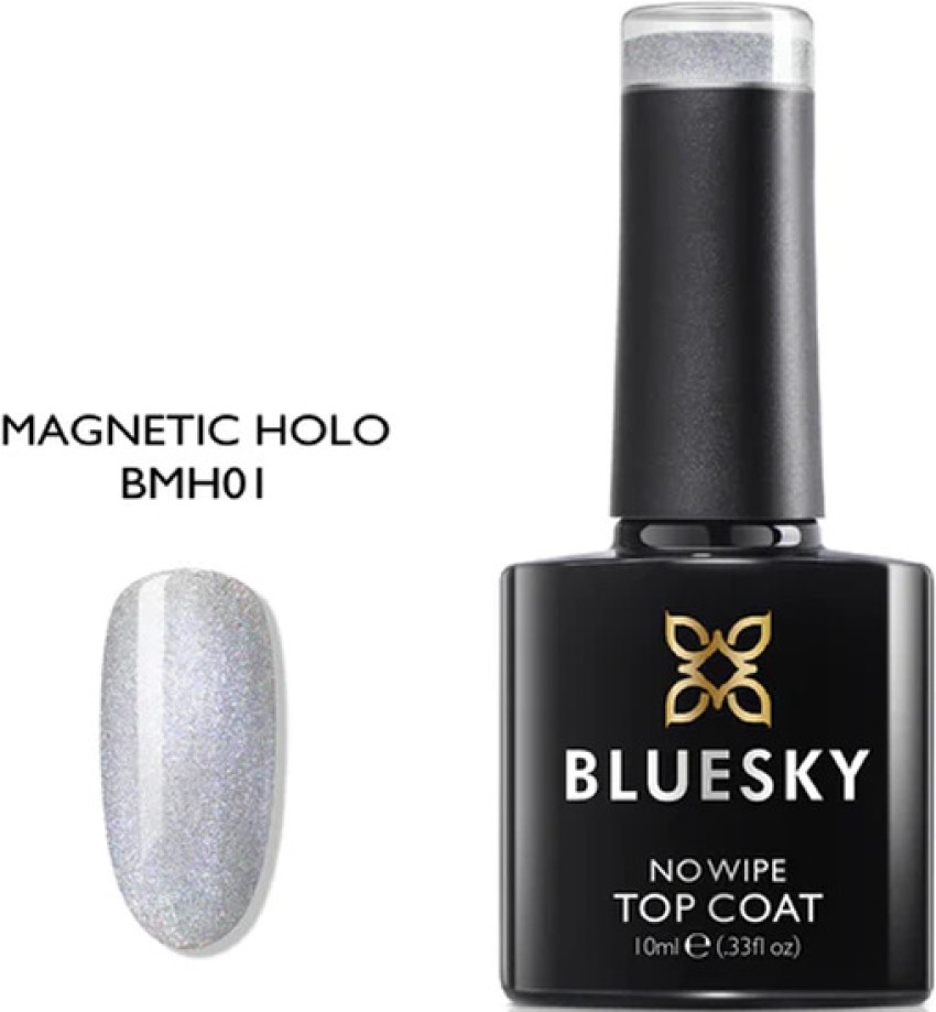 Bluesky No Wipe Top Coat Magnetic Holo BMH01 Gel Nail Polish Makro