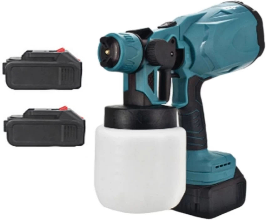 msm 1L Portable Cordless Spray Paint Gun Electric Fan Sprayer Makro