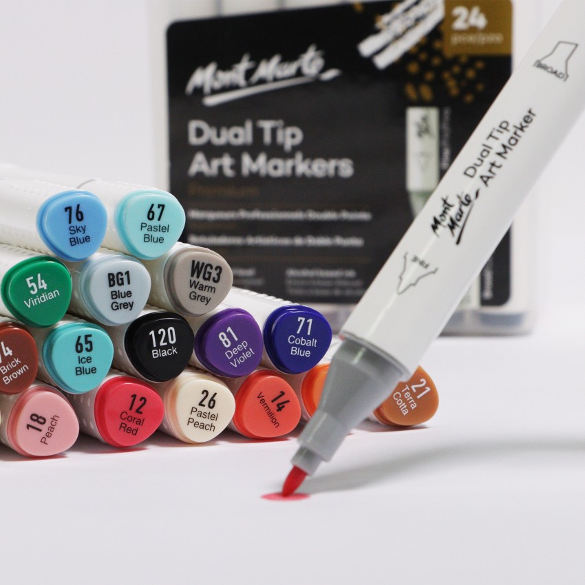 Mont Marte Dual Tip Alcohol Art Marker Ink Makro