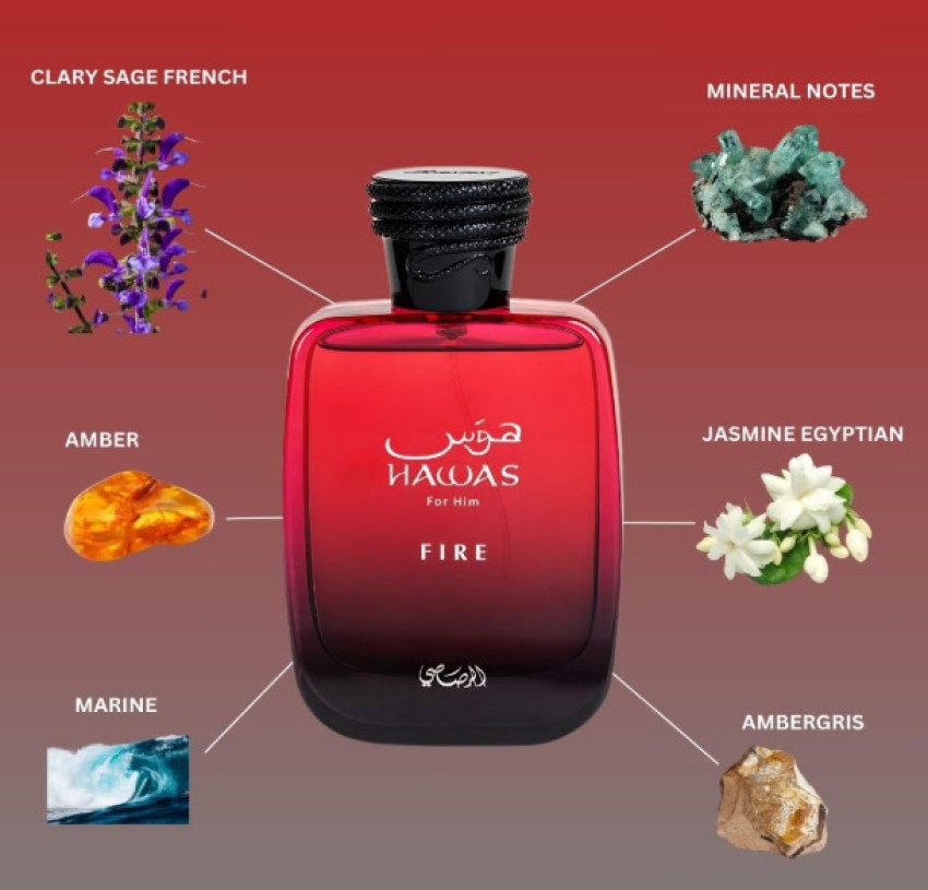 Rasasi Hawas Fire Eau De Parfum Spray 100ML Eau de Parfum - Floral