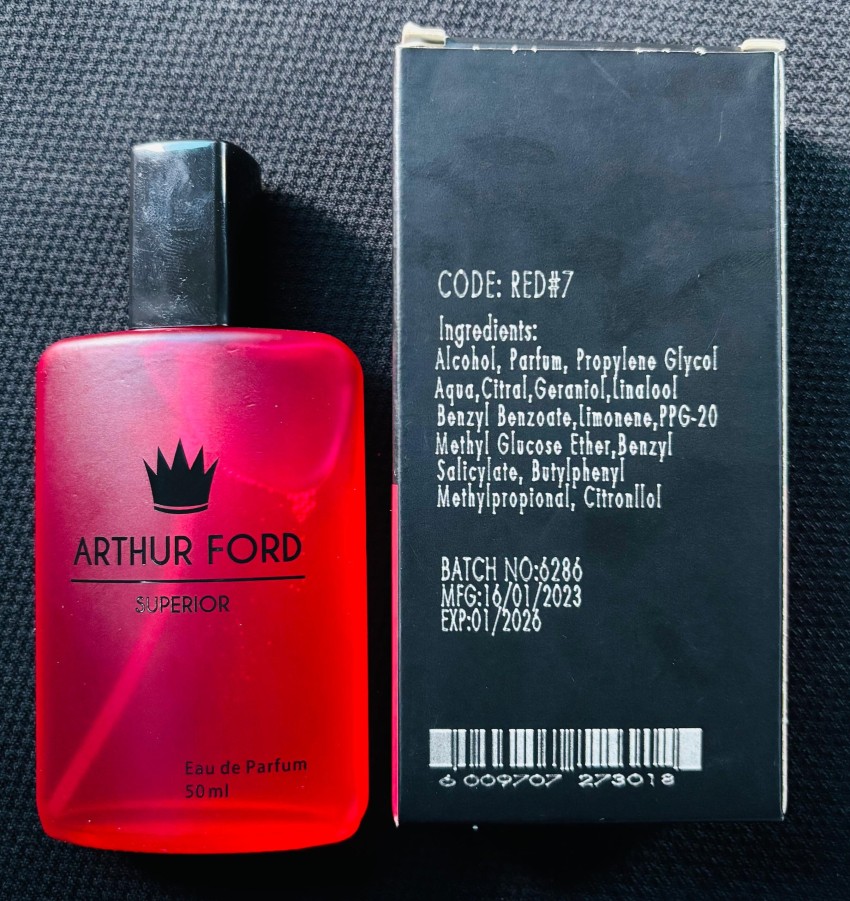 Arthur Ford Superior RED#7 Eau de Parfum Oriental, Woody, Fresh