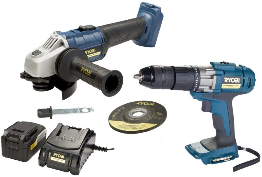 Ryobi Drill Grinder Kit 115Mm 18V Angle Grinder Makro
