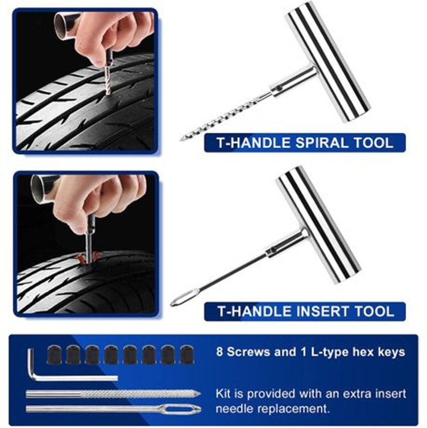 MUST Car Tire Repair Kit Tubed Tyre Puncture Repair Kit Makro