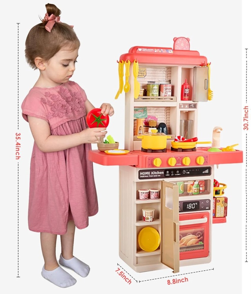 X-HOME Pink Kitchen Play Set Role Play Toy | Makro