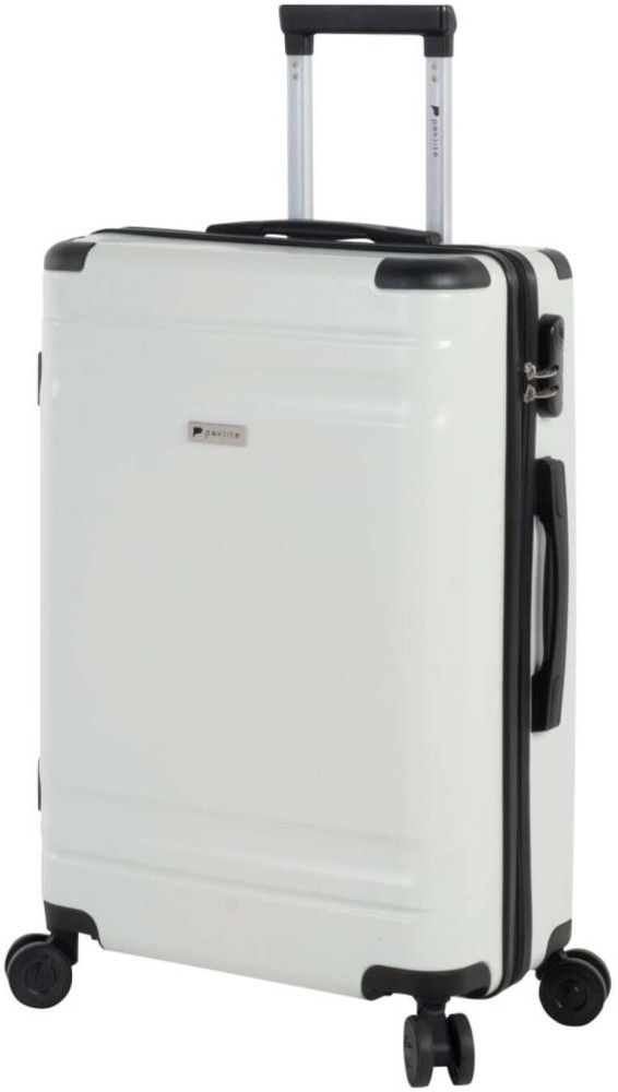 Paklite Retro Trolley Case White 66 cm (Luggage Trolley) White Makro