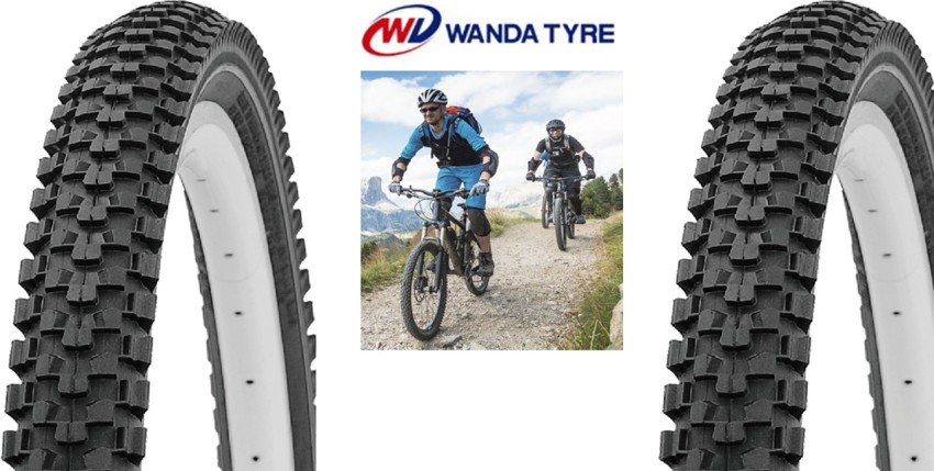 Mountain Bike 26x2 125 Rim WANDA TYRE SET OF TYRES RUBBER For 26