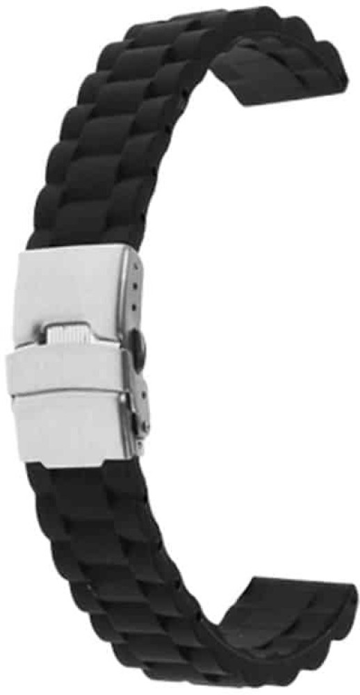 Killer Deals 22Mm Universal Brand Grooved Silicone Watch Strap