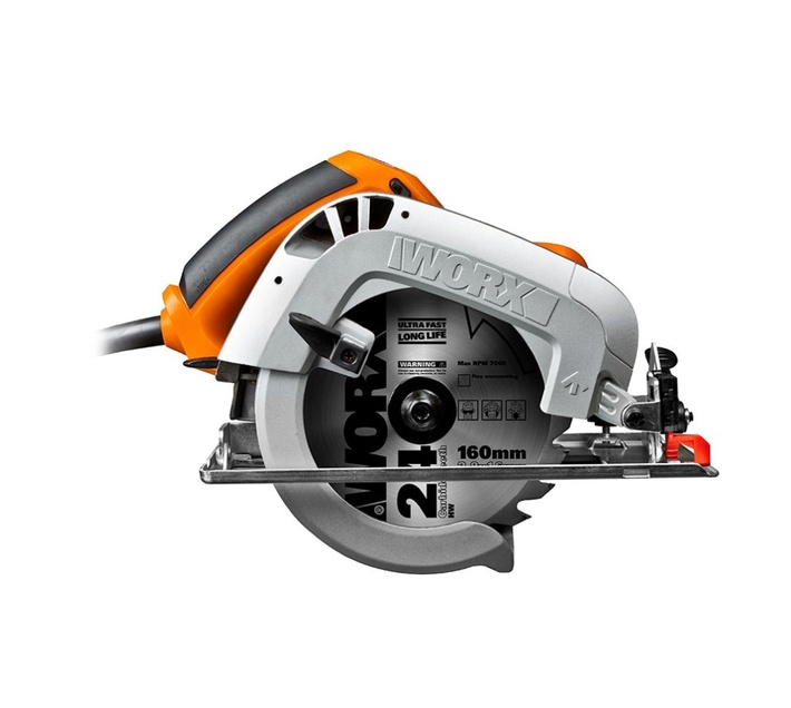 CIRCULAR SAW 220V 160MM 1200W INCL.PARALLEL GUIDE & 24T BLADE Makro