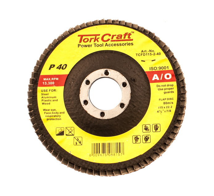 Tork Craft 40 Grit Flap Disc Makro